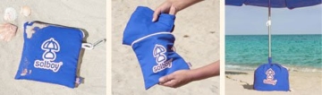 SOLBOY - Der Sonnenschirmhalter, innovativer Schirmständer für den Strandschirm (SONDEREDITION BLAU). Hochwertige… - 4