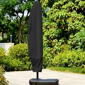 YMYP08 Patio-Regenschutz, 210D Oxford-Stoff-Markisenplanen-Regenschirm-Set, Regen-Strandschirm-Schutzhülle Im Freien, Schwarze Regenschirm-Schutzhülle for Den Garten (Size : 280cm: 30 * 81 * 45cm) - 6