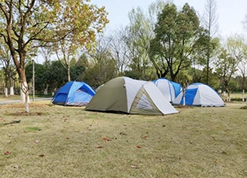 Climecare Kuppelzelt 2-3-4 Personen, Zelte 3 Jahreszeiten Kuppelzelt Outdoor Campingzelt Iglu-Zelt,doppelschichtig Wasserdichtes, 210x210x135cm - 7
