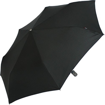 Knirps Regenschirm Slim Duomatic - klein und leicht mit Auf-Zu Automatik - Black - 5