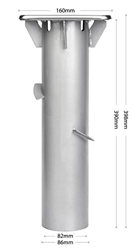 Sekey Metall Universal-Bodenplatte/Sonnenschirmständer für Sonnenschirm/Ampelschirm/Kurbelschirm, Silber - 4