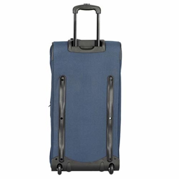 travelite 2-Rad Trolley Reisetasche Gr. L mit Dehnfalte, Gepäck Serie BASICS: Weichgepäck Reisetasche mit Rollen mit extra Volumen, 096276-01, 70 cm, 98 Liter (erweiterbar auf 119 Liter) schwarz - 3