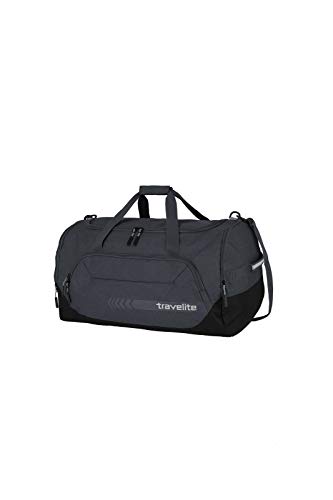 travelite große Reisetasche Größe L, Gepäck Serie KICK OFF: Praktische Reisetasche für Urlaub und Sport, 006915-04, 60 cm, 73 Liter, d’anthrazit (grau) - 3