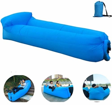 OXENDURE Aufblasbare Liege Luftsofa Hängematte - tragbar, wasserdicht Design-ideale Couch für Hinterhof Lakeside Beach Reisen Camping Picknicks & Musikfestivals - 1