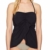 Vince Camuto Damen Draped Bandini Top Swimsuit with Removable Straps Tankini-Badeanzug, Surf Shades Black, Medium - 2