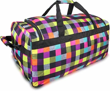 normani Reisetasche Jumbo Big-Travel mit Rollen riesige XXL Farbe Neon Square - 5