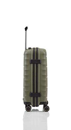 TITAN 4-Rad Handgepäck Koffer mit TSA Schloss, erfüllt IATA-Bordgepäckmaß, Gepäck Serie HIGHLIGHT: Leichte Hartschalen Trolleys im Carbon Look, 842406-86, 55 cm, 38 Liter, khaki (grün) - 6
