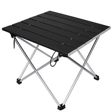 Linkax Tragbar Klapptisch Aluminium Campingtisch mit Tragetasche, Maximale Belastung 30 kg für Camping Picknick, Strand, Garten Grill - 1