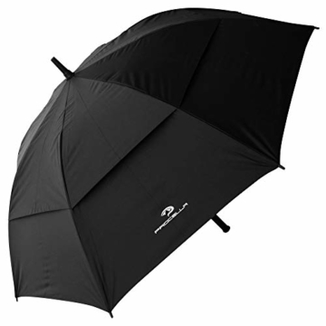 PROCELLA Regenschirm Sturmfest – Golf Schirm mit UV-Schutz für Herren und Damen - Automatisches Öffnen 157 cm - Doppellagig Winddicht Wasserdicht - Extra Groß Stockschirm XXL für Zwei Personen - 1