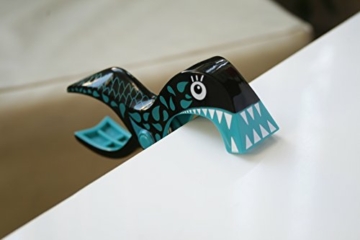 4 Stück Tuuli Beach Towel Clips - Hochwertige Strandtuchklammern im Premium Design (Sharky Türkis/Delphin Blau) - 9