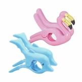 Gresunny 4pcs Strandtuch Clips klammern Winddicht handtuchklemmen strandtuchklammern groß wäscheklammern Kunststoff handtuchclips für strandliegen für Strandtuch, Badetuch, Pool, wäscheleine - 1