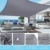 BARAKYEG Sonnensegel Rechteck 2 x 3 Meter Sonnenschutz Wasserdicht,UV-Schutz,Luftdurchlässig,Garten Balkon & Terrasse Camping Outdoor Wetterbeständig inkl Befestigungsseile,grau - 3