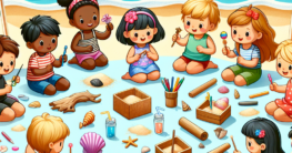 DIY-Strandhandwerk für Kinder