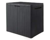 Ondis24 Kissenbox Balkonbox Poolbox City Box abschließbar mit Deckel regensicher Sitzwürfel 58 x 44 x 55 (H) cm 113 Liter Anthrazit (113 Liter, Anthrazit) - 1