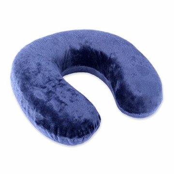 Schramm Rocco e.K. Nackenkissen 4 Farben wählbar Reisekissen Nackenhörnchen orthopädisches Nackenstützkissen Memory-Schaum Travel Neck Pillow, Farbe:schwarz - 8