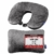 Shopping Hero Reisekissen - 2in1 Memory Foam Nackenkissen Stützkissen,Nackenhörnchen, 31x21 cm - Travel Pillow by Dunlopillo für Flugzeug, Camping, Reise - Ergonomisches Kopfkissen mit Microperlen - 1